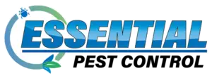 The logo for Essential Pest Control, featuring a blue and green circular design with the text 'ESSENTIAL PEST CONTROL'.