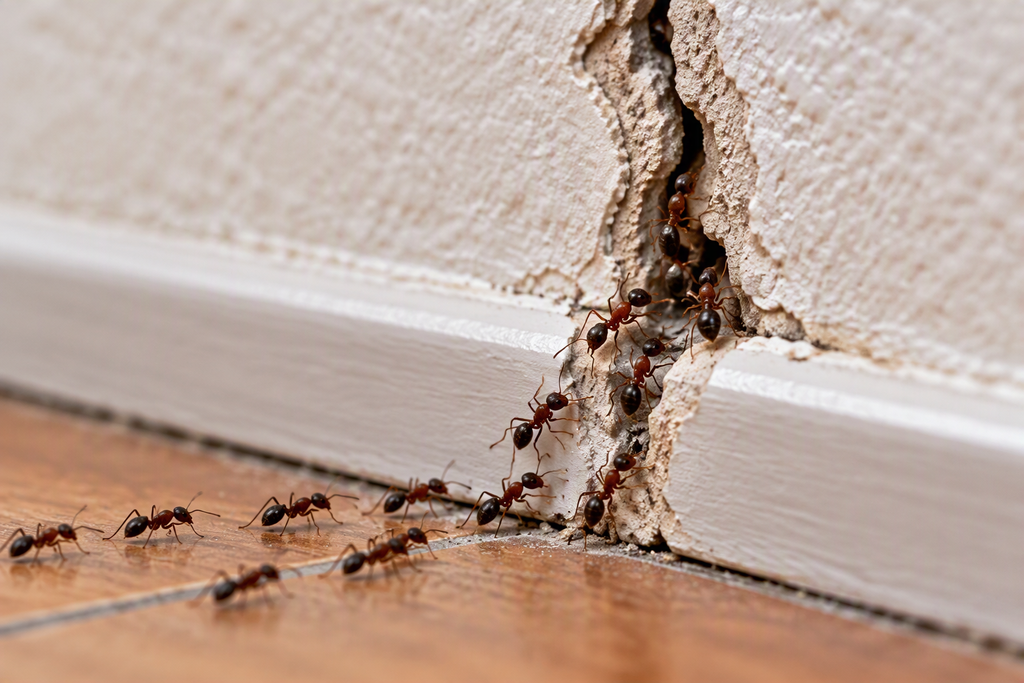 Ants find an opening