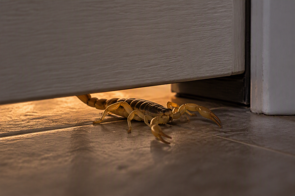 Scorpion sneaking inside